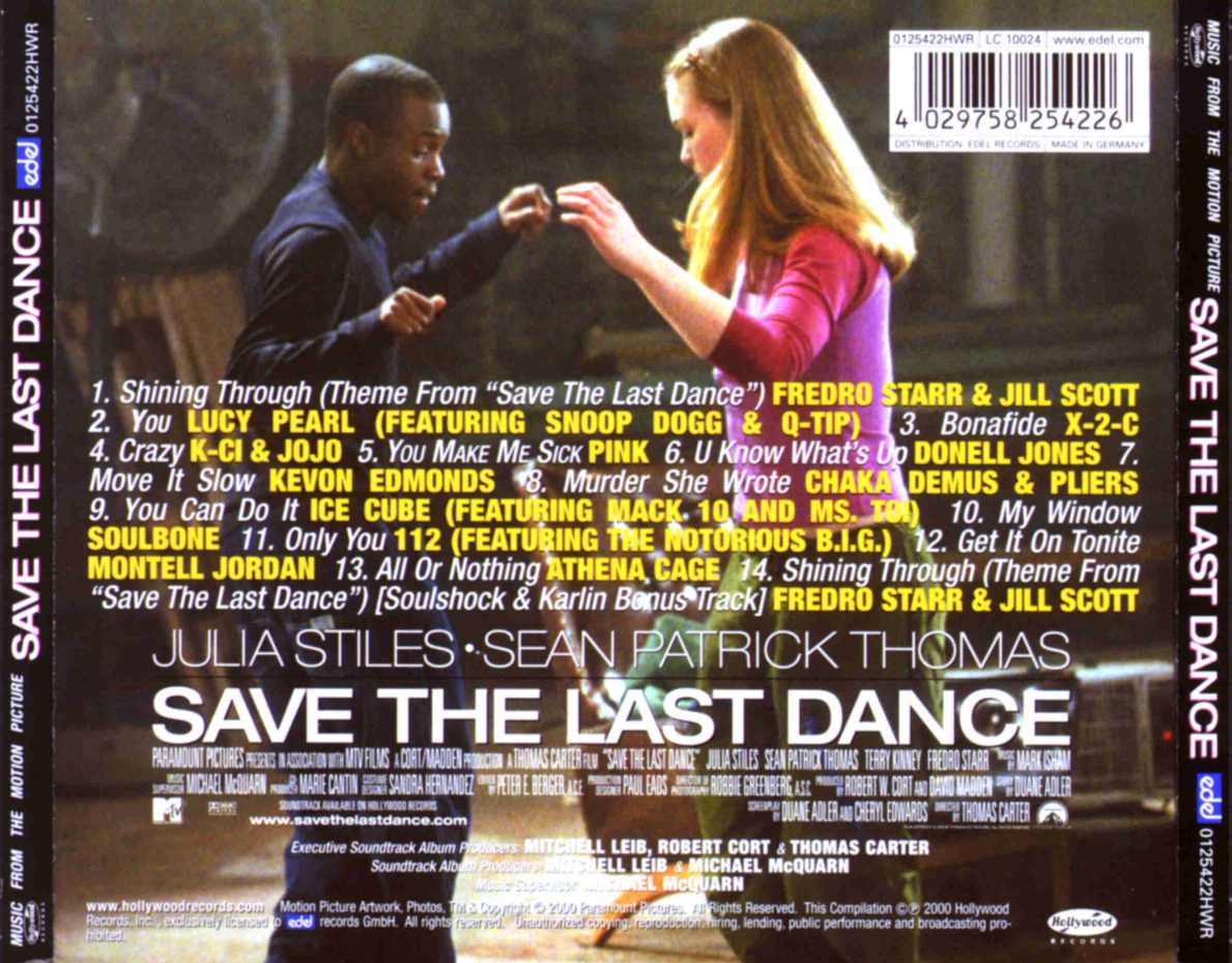 Save The Last Dance  Soundtrack : Back